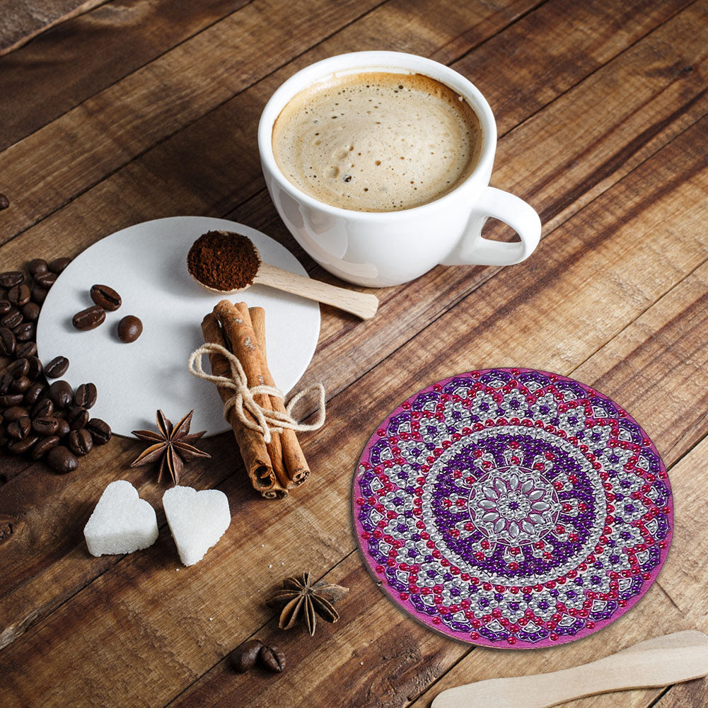 Diy Art Decor Datura Pattern 10x10x0.5cm Painting Decor Cross-stitch Home Decor