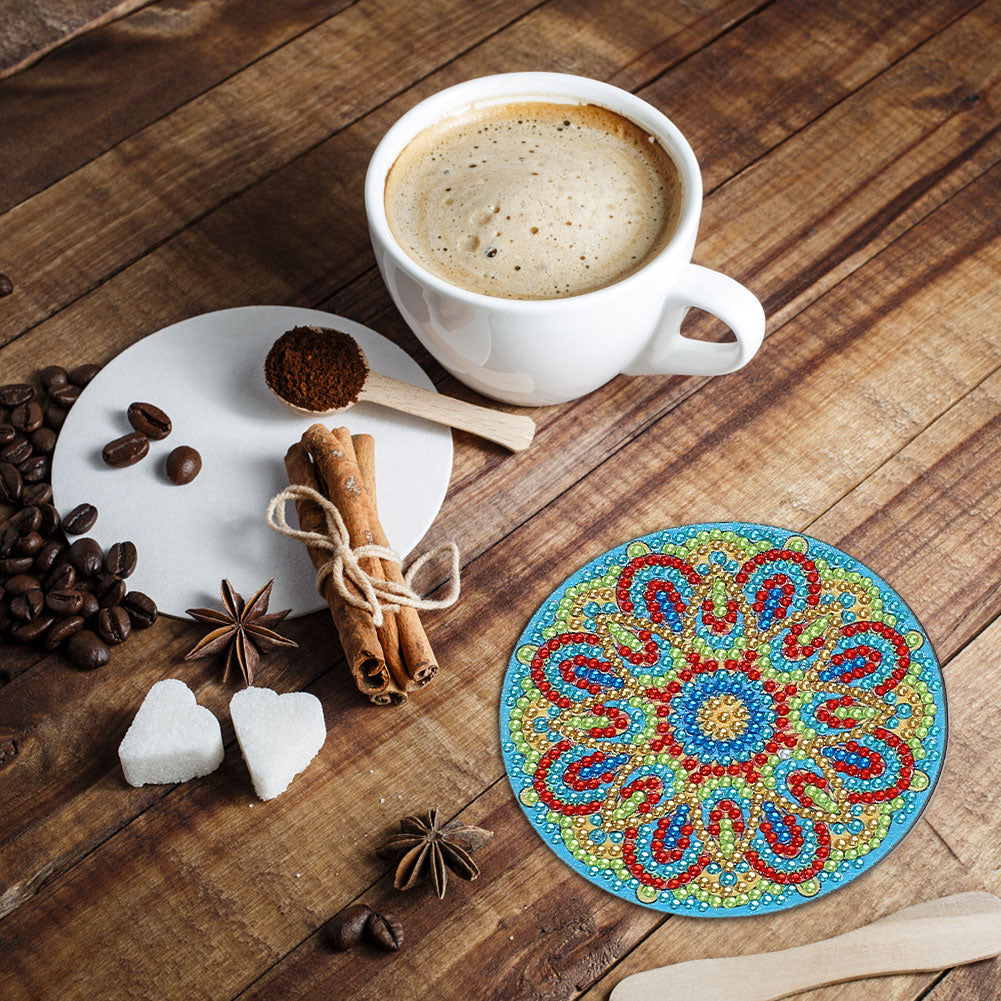 Diy Art Decor Datura Pattern 10x10x0.5cm Painting Decor Cross-stitch Home Decor