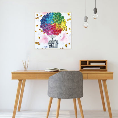 Hot Air Balloon - Special Shaped Drill Diamond Paiting 30*30CM
