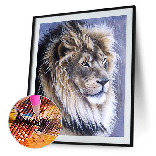Lion - Full Round Drill Diamond Painting 40*50CM