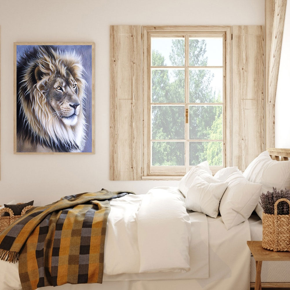 Lion - Full Round Drill Diamond Painting 40*50CM