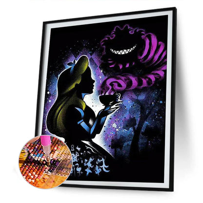 Silhouette Princess - Full Square Drill Diamond Painting 30*40CM