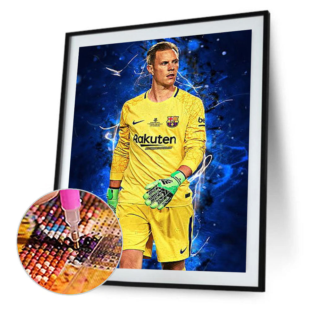 Ter Stegen - Full Round Drill Diamond Painting 30*40CM