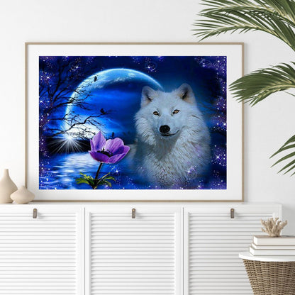 Snow Wolf - Full Round Drill Diamond Painting 60*50CM