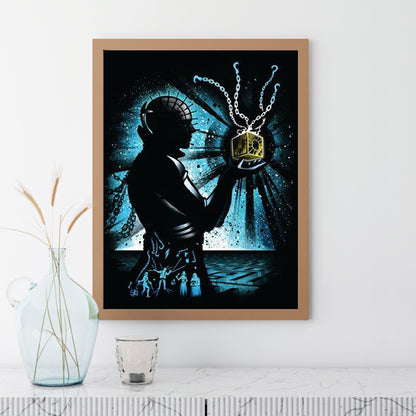 Silhouette Ghost Hunter - Full Square Drill Diamond Painting 30*40CM