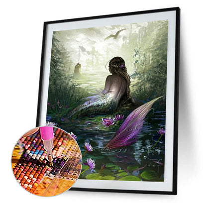 Mermaid - Full Round Drill Diamond Painting 50*60CM
