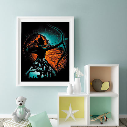 Merida Silhouette - Full Square Drill Diamond Painting 40*50CM