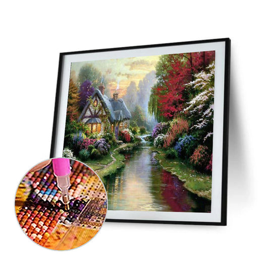 River House - Full Round Drill Diamond Painting 40*40CM