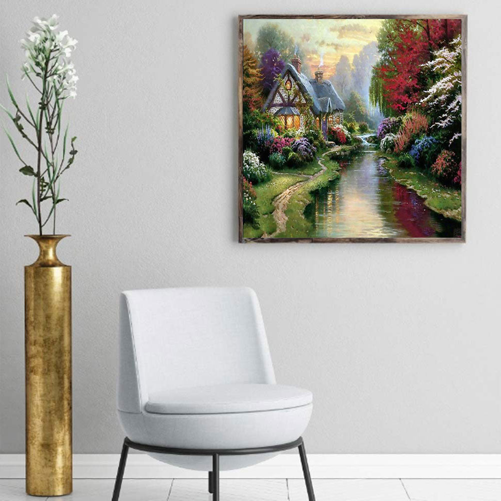 River House - Full Round Drill Diamond Painting 40*40CM