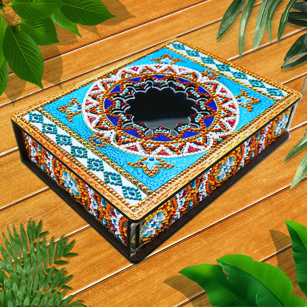 Classic Mandala Style Storage Box Fragmented Ornament Cosmetics Collection
