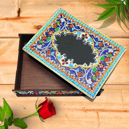 Classic Mandala Style Storage Box Fragmented Ornament Cosmetics Collection