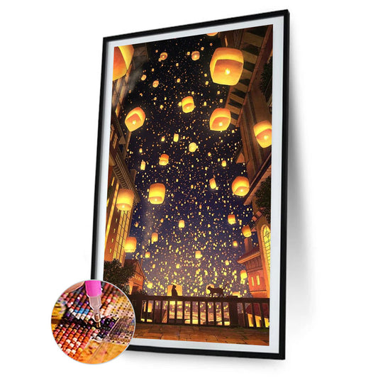Wishing Lamp - Full Round Drill Diamond Painting 30*70CM