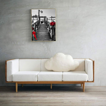 Seaside Plank Road - Full Round Drill Diamond Painting 30*40CM