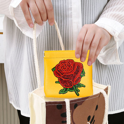 5D Diamond Painting Tote Bags DIY Rhinestone Embroidery Clutch Cosmetic Pouch