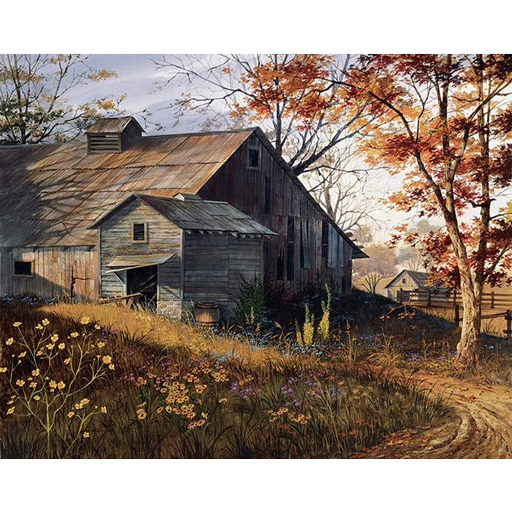 Village Chalet - Full Square Drill Diamond Painting 50*40CM