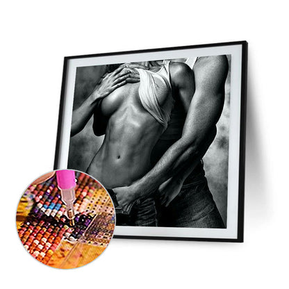 Couple Ambiguous - Full Round Drill Diamond Painting 40*40CM