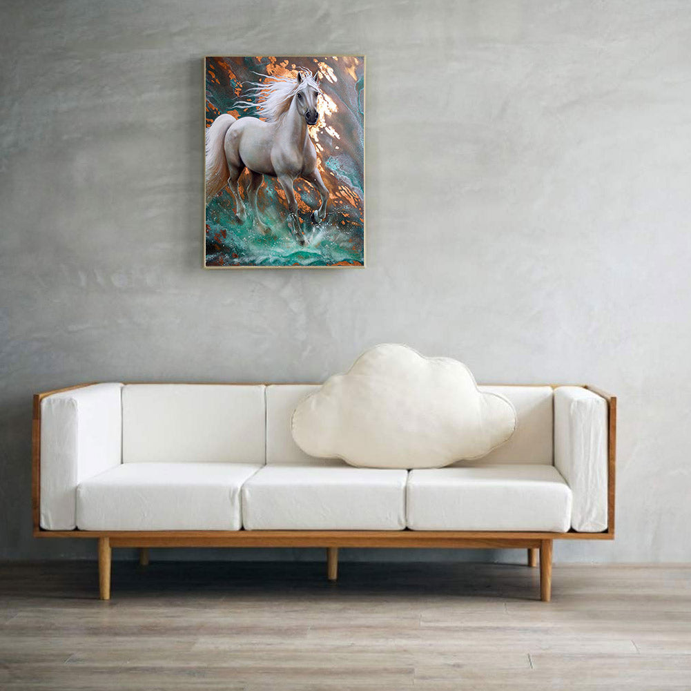 White Horse - Full Square Drill Diamond Painting 30*40CM