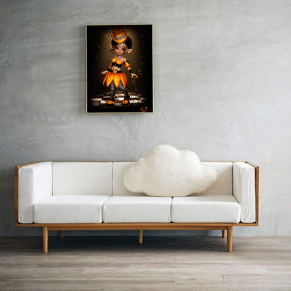 Halloween Cartoon Doll - Full Round Drill Diamond Painting 30*40CM