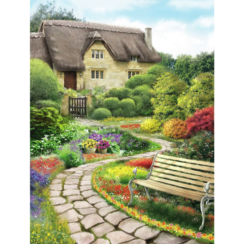 Autumn Manor - Full Round Drill Diamond Painting 30*40CM