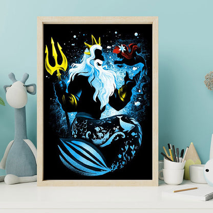 Silhouette Poseidon - Full Square Drill Diamond Painting 40*50CM
