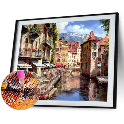 Venice Lane - Full Round Drill Diamond Painting 40*30CM