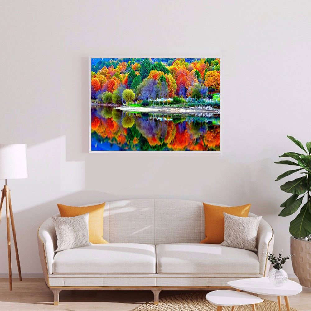 Colorful Forest - Full Round Drill Diamond Painting 50*40CM