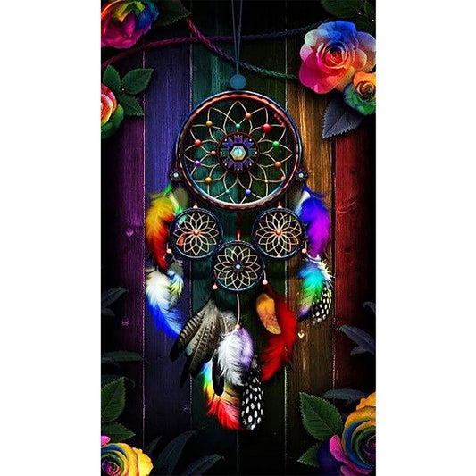 Colorful Dream Catcher - Full Round Drill Diamond Painting 40*70CM