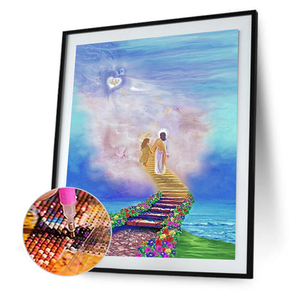 Ladder To Heaven - Full Round Drill Diamond Painting 30*40CM