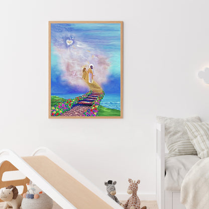 Ladder To Heaven - Full Round Drill Diamond Painting 30*40CM