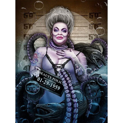 Wanted Ursula - Full Round Drill Diamond Painting 30*40CM
