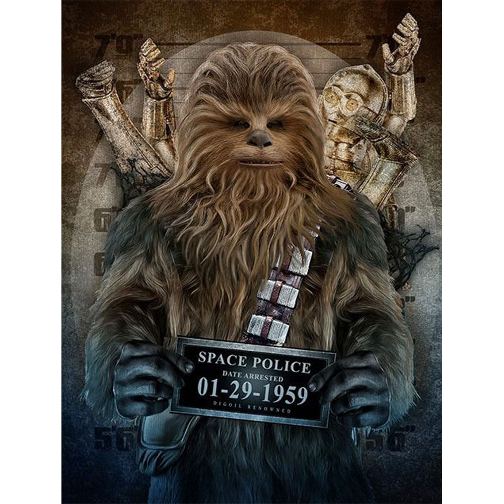 Wanted Chewbacca - Full Round Drill Diamond Painting 30*40CM
