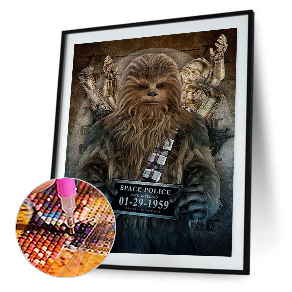 Wanted Chewbacca - Full Round Drill Diamond Painting 30*40CM