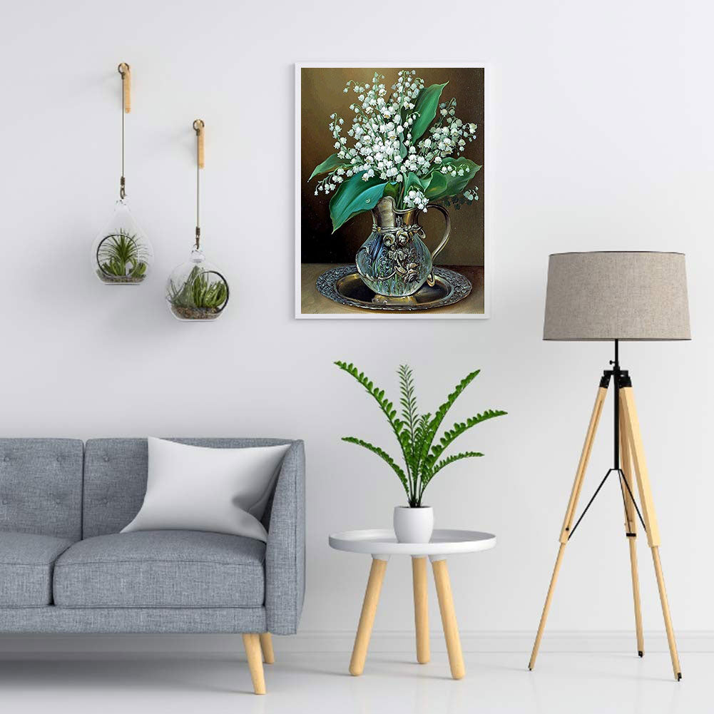 Lily Of The Valley Bouquet 30*40CM(Canvas) Full Round Drill Diamond Painting
