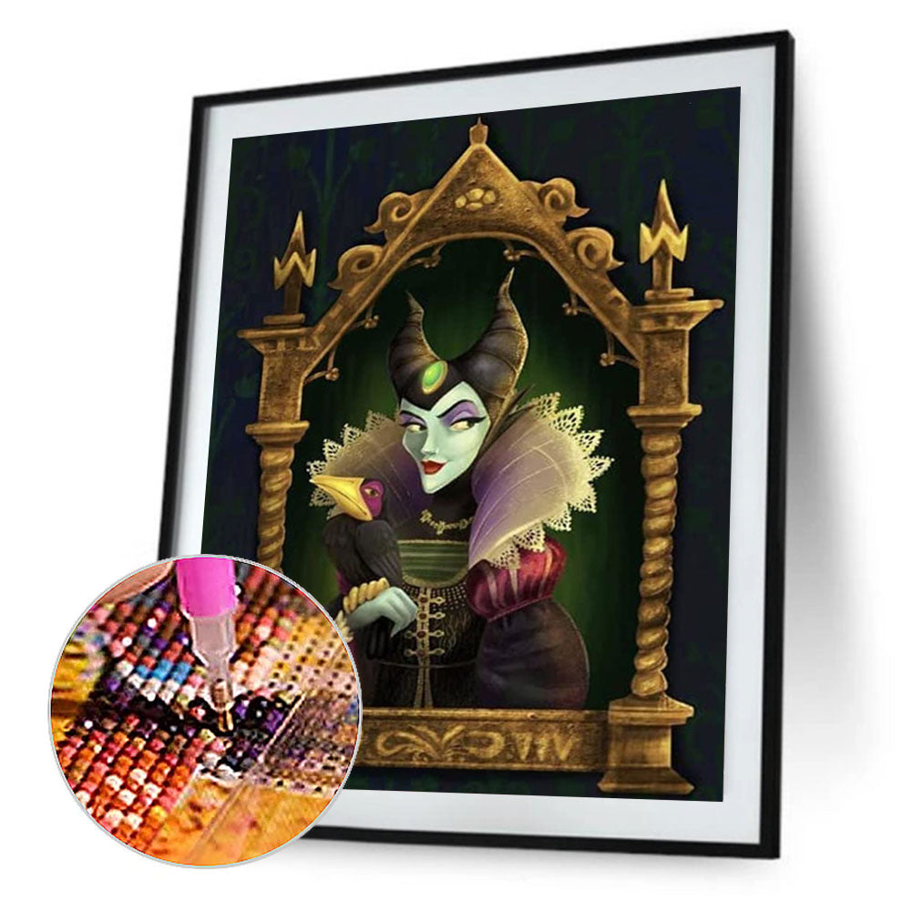 Maleficent - Full Round Drill Diamond Painting 30*40CM