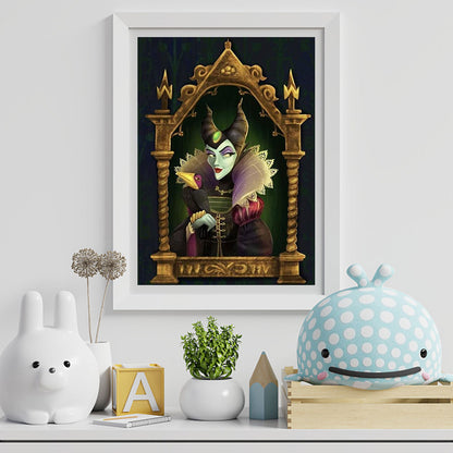 Maleficent - Full Round Drill Diamond Painting 30*40CM