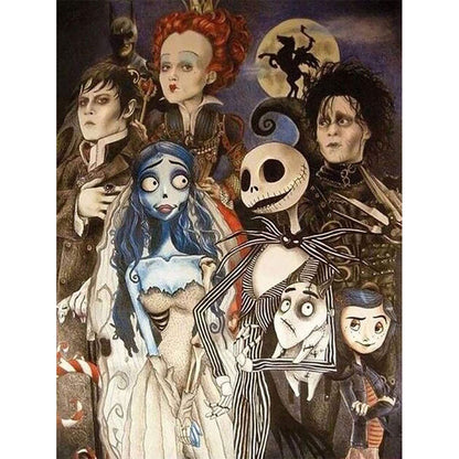 Zombie Bride Horror Movie - Full Round Drill Diamond Painting 40*50CM
