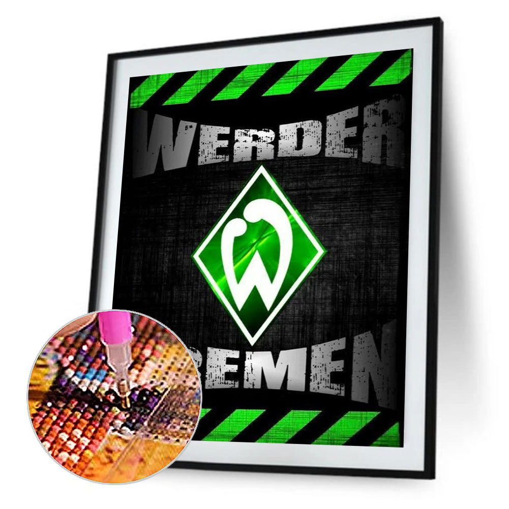 Werder Bremen Football Club Logo - Full Round Drill Diamond Painting 30*40CM