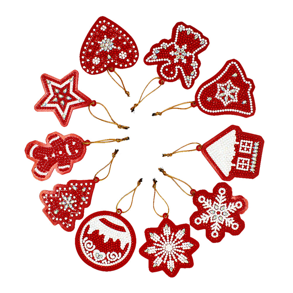 Festive Ornaments (Single Sided Shaped Diamonds)