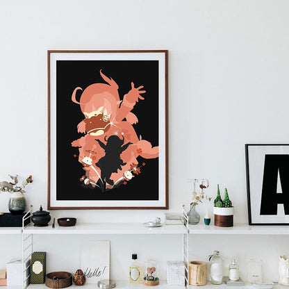 Cartoon Silhouette - Full Round Drill Diamond Painting 30*40CM