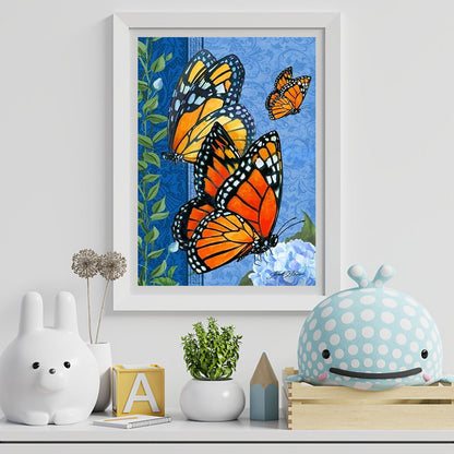 Butterfly Painting - Full Round Drill Diamond Painting 40*50CM