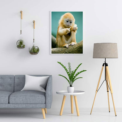 Golden Monkey - Full Round Drill Diamond Painting 50*60CM