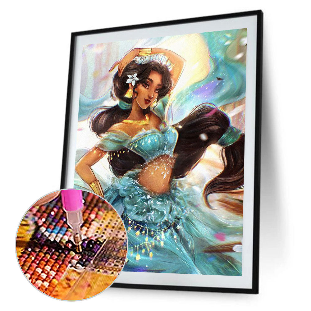 Cartoon Girl - Full Round Drill Diamond Painting 40*60CM