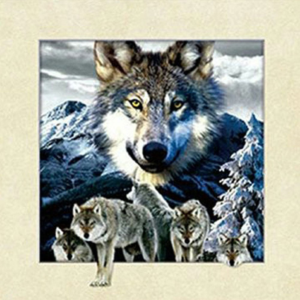 Wolf Pack - Full Round Drill Diamond Painting 50*50CM