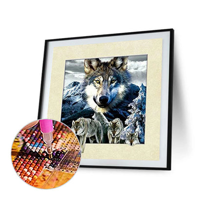 Wolf Pack - Full Round Drill Diamond Painting 50*50CM