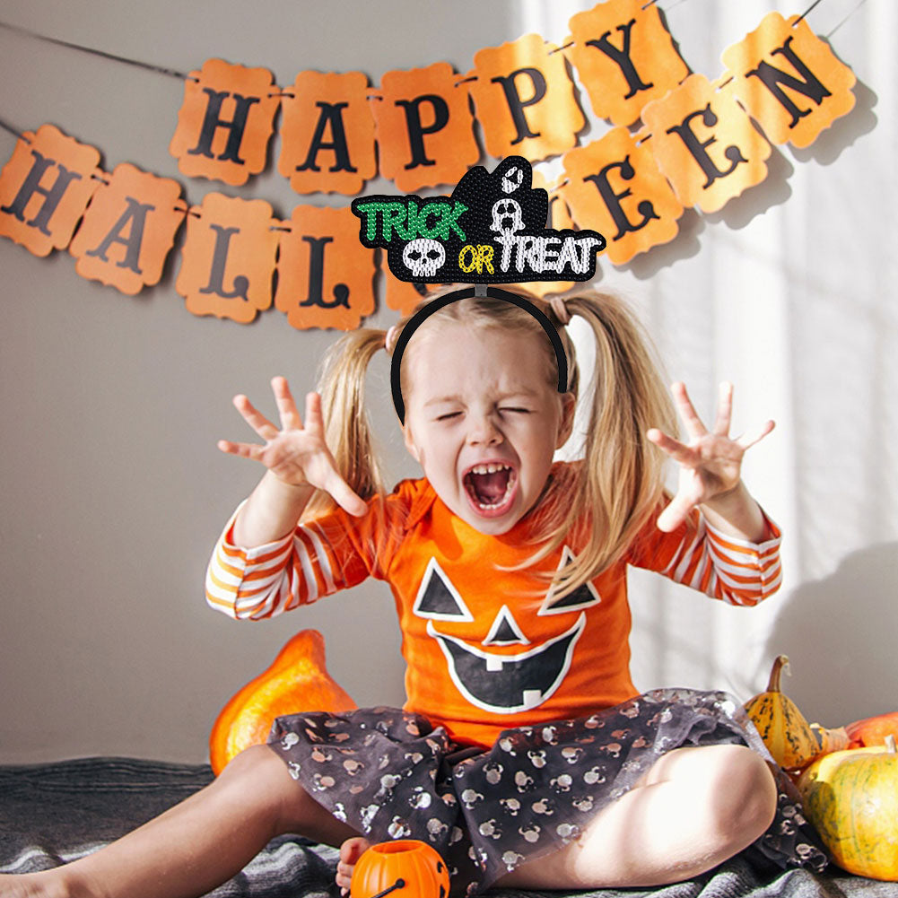 DIY Point Drill Halloween Head Band Halloween Party Photo Props Hair Decor