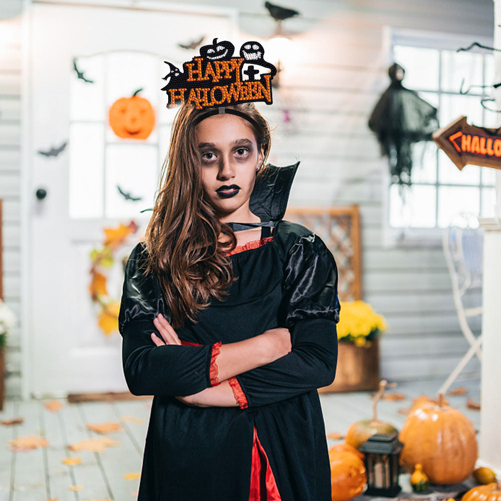 DIY Point Drill Halloween Head Band Halloween Party Photo Props Hair Decor