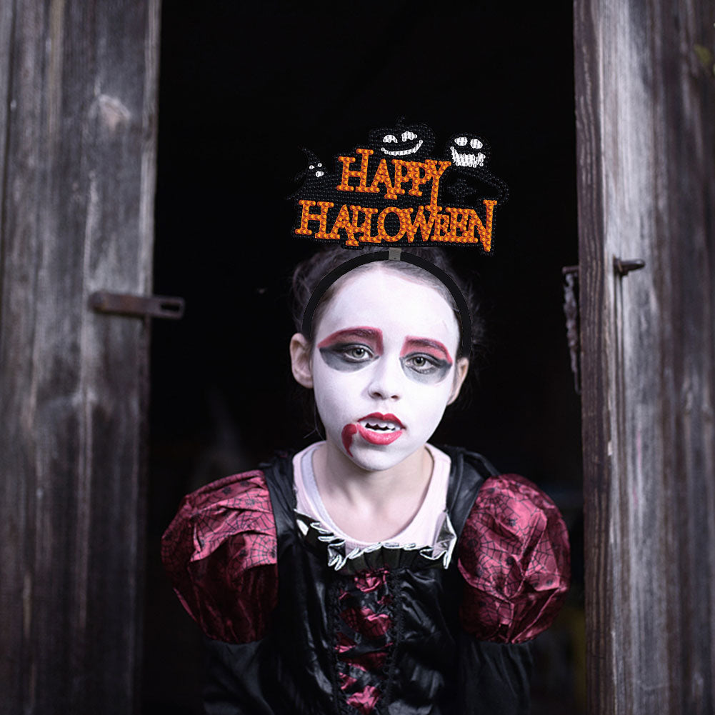 DIY Point Drill Halloween Head Band Halloween Party Photo Props Hair Decor