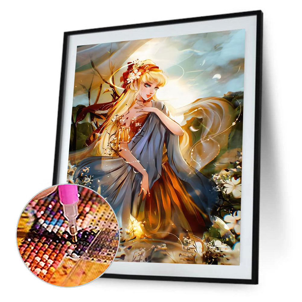 Constellation Girl - Full Round Drill Diamond Painting 30*40CM