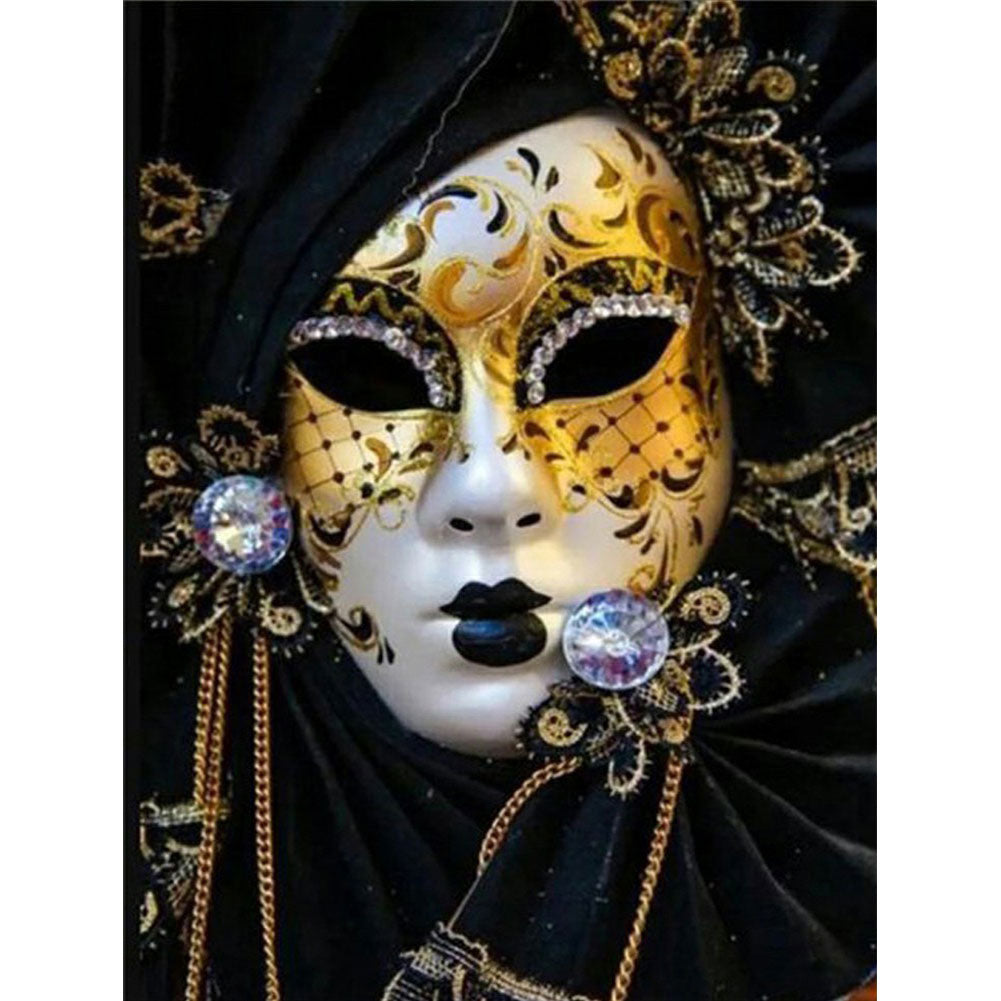 Mask Woman - Full Round Drill Diamond Painting 40*50CM