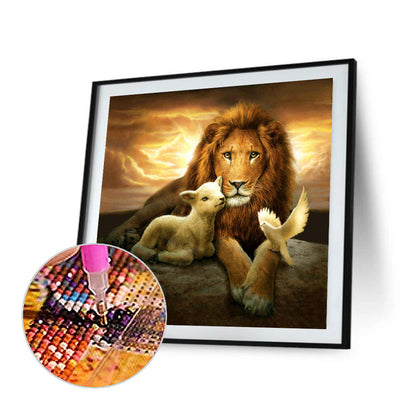 Lion King - Full Square Drill Diamond Painting 30*30CM